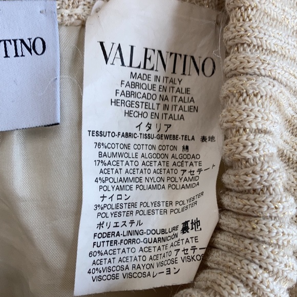 Valentino Women's Cream  Skirt - Picture 6 of 7